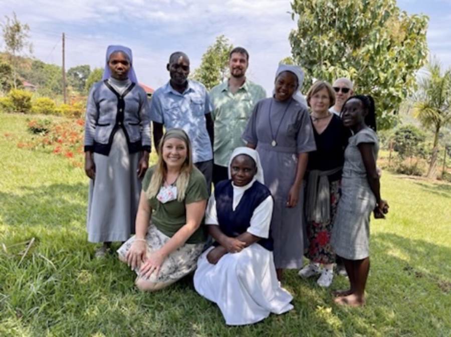 Team with the sisters of Saint Ursula's